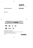 Sanyo DVD-DX405 - Owners Manual 